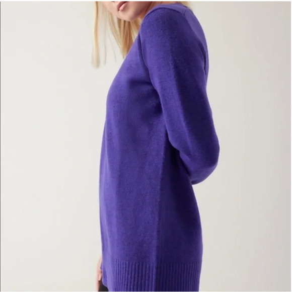 Athleta Westwood Sweater in Noble Blue Size Medium - Picture 3 of 8